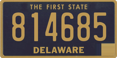 DE license plate 814685