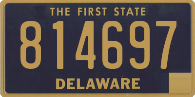 DE license plate 814697