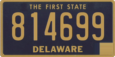 DE license plate 814699