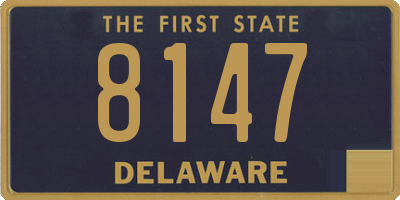 DE license plate 8147