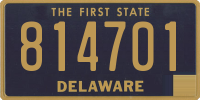 DE license plate 814701