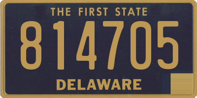 DE license plate 814705