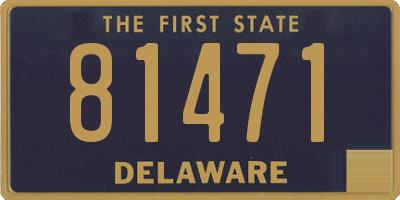 DE license plate 81471