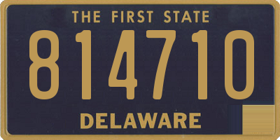 DE license plate 814710
