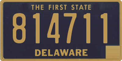 DE license plate 814711