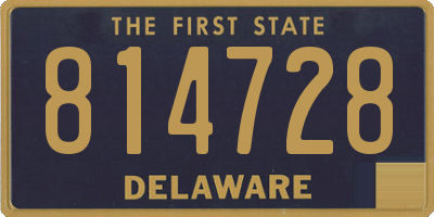 DE license plate 814728