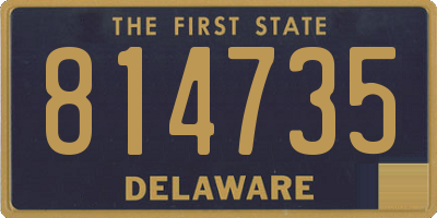 DE license plate 814735