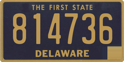 DE license plate 814736