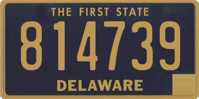 DE license plate 814739