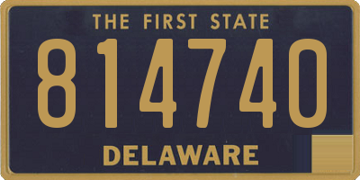 DE license plate 814740