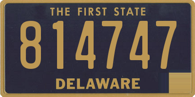 DE license plate 814747