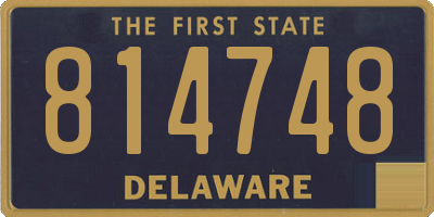 DE license plate 814748