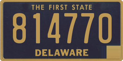 DE license plate 814770