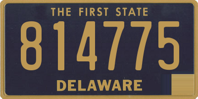 DE license plate 814775