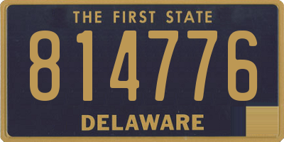 DE license plate 814776
