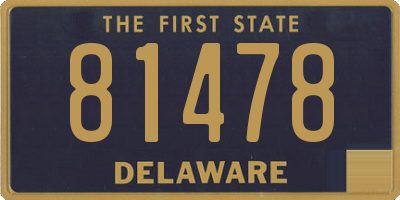 DE license plate 81478