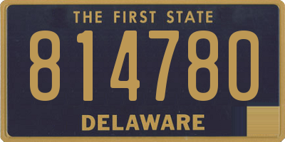 DE license plate 814780