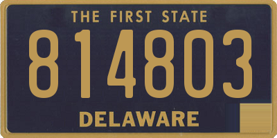 DE license plate 814803