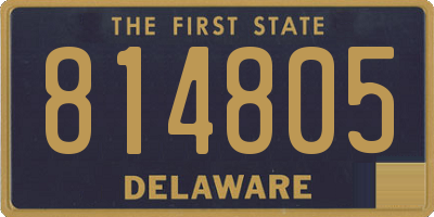 DE license plate 814805