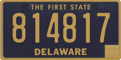 DE license plate 814817