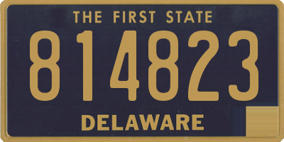 DE license plate 814823