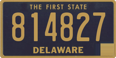 DE license plate 814827