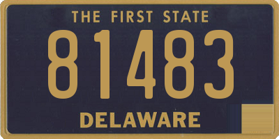 DE license plate 81483