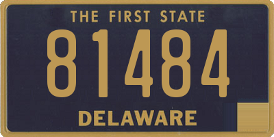 DE license plate 81484