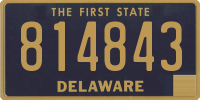 DE license plate 814843