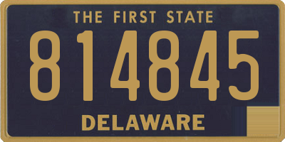 DE license plate 814845