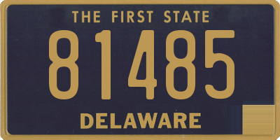 DE license plate 81485