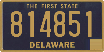 DE license plate 814851