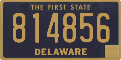 DE license plate 814856