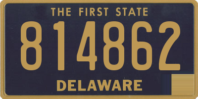 DE license plate 814862