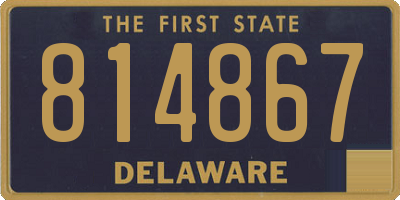 DE license plate 814867