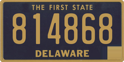 DE license plate 814868