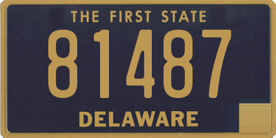 DE license plate 81487