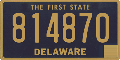 DE license plate 814870