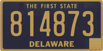 DE license plate 814873