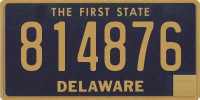DE license plate 814876