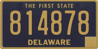 DE license plate 814878