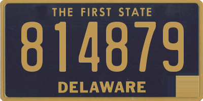 DE license plate 814879