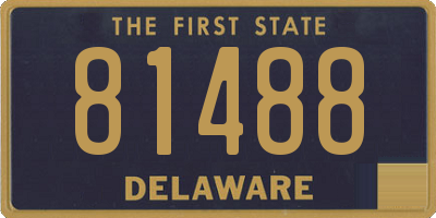 DE license plate 81488