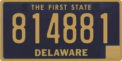 DE license plate 814881