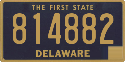 DE license plate 814882