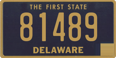 DE license plate 81489