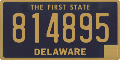 DE license plate 814895