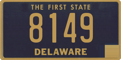 DE license plate 8149