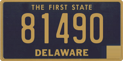 DE license plate 81490