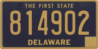 DE license plate 814902